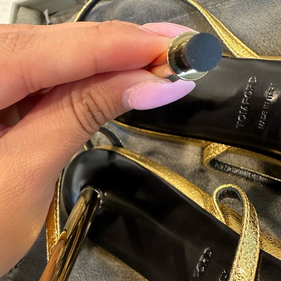 Tom ford gold lock heels - Picture 2 of 16